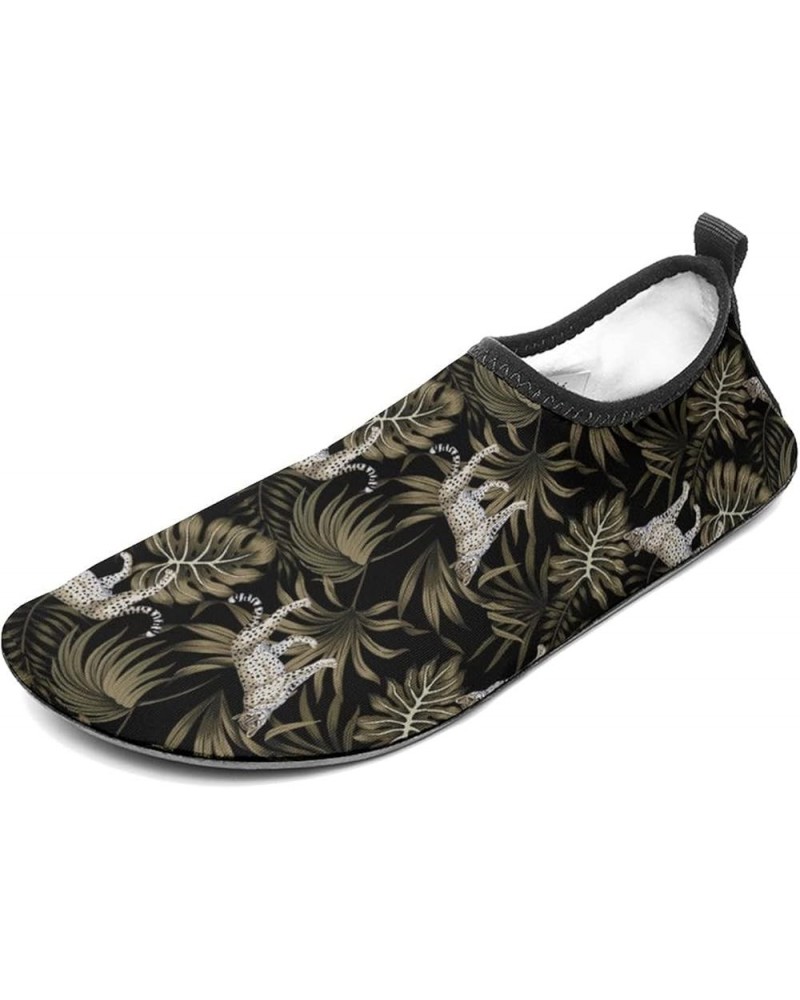 Leopard On Leaves Water Shoes Barefoot Aqua Pool Socks for Beach Swim Walking 11/12men $17.04 Athletic Shoes