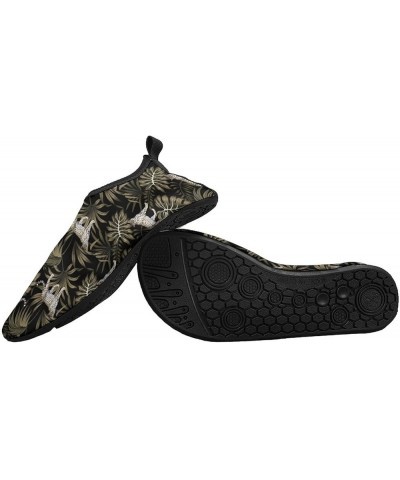 Leopard On Leaves Water Shoes Barefoot Aqua Pool Socks for Beach Swim Walking 11/12men $17.04 Athletic Shoes