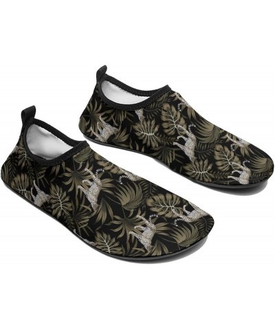 Leopard On Leaves Water Shoes Barefoot Aqua Pool Socks for Beach Swim Walking 11/12men $17.04 Athletic Shoes