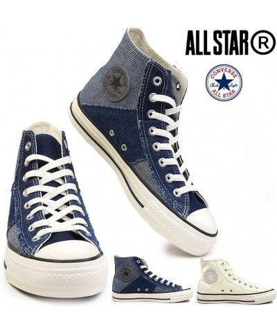 Converse All Star DENIMPATCHWORK HI WHITE Sneakers Navy $80.30 Fashion Sneakers