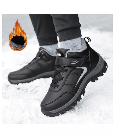 Boots for Women Dressy Work Boots Lightweight Waterproof Flat Ankle Snow Boots Outdoor Fur Lined Sport Shoes Boots $24.25 Boots