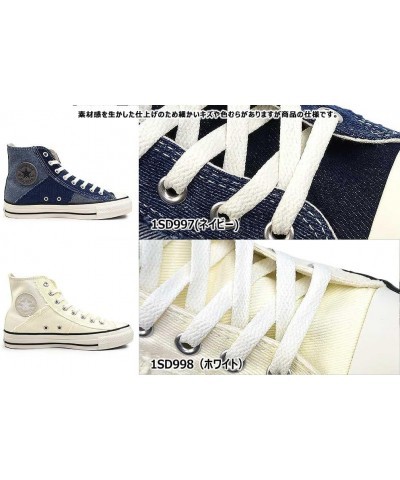 Converse All Star DENIMPATCHWORK HI WHITE Sneakers Navy $80.30 Fashion Sneakers