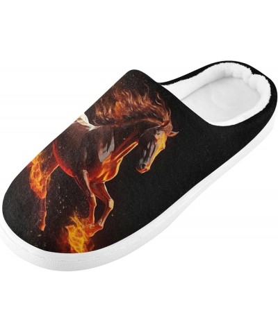 Fire Water Flame Dragon Animal Slippers for Women Men Indoor Slippers Memory Foam Fuzzy Slippers House Shoes for Indoor Outdo...