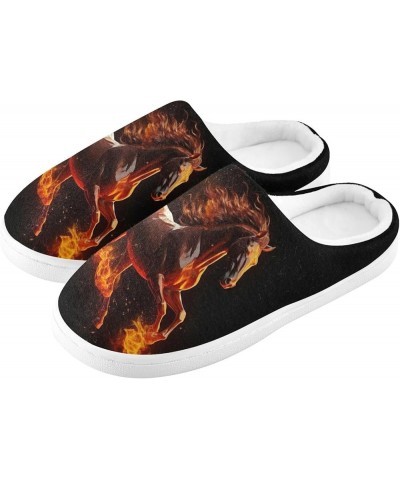 Fire Water Flame Dragon Animal Slippers for Women Men Indoor Slippers Memory Foam Fuzzy Slippers House Shoes for Indoor Outdo...