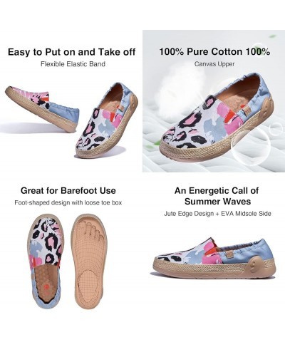 Women's Espadrilles Slip On Lightweight Walking Casual Loafers Comfortable Art Painted Travel Shoes Marbella Series Marbella ...