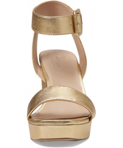 Women 27 Edit Jaselle Dress Sandal Dark Gold Leather $35.01 Loafers & Slip-Ons