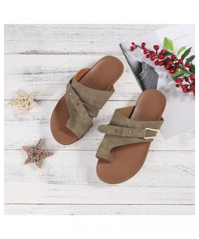 Sandals for Women Casual Summer, Women's Sandals Straps Wedge Buckle Summer Beach Sandals Shoes, Comfort Walking Shoes Bohemi...