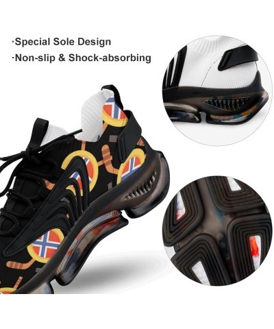 Hockey in Norway Women's Running Shoes Non Slip Breathable Sneakers for Walking Travel 11.5women/9.5men $33.54 Athletic Shoes