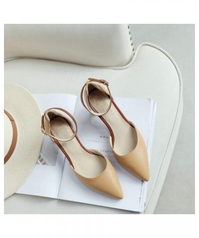 Women Elegant Dress Shoes with Kitten Heel and Pointed Toe Yellow $21.14 Pumps