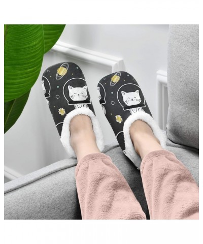 House Slippers Universe Space Planet Cat Soft Coral Fleece Fuzzy Slippers Socks for Women Men Girls Boys Indoor Outdoor $31.3...