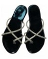 Zapatillas mujer Verano Tallas grans Chanclas diamantes imitación Sandalias planas Ocio Playa Zapatilla diaria Sandalia K-730...