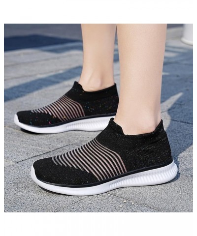 Womens Running Shoes Athletic Tennis Sneakers Sports Walking Shoes - Running Sneakers for Women B-black $21.68 Athletic Shoes