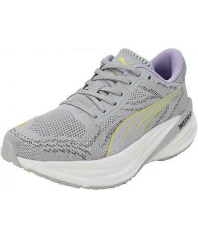 PUMA(プーマ) Women's Running Shoe Ash Gray-white-yellow Burst-vivid Violet $73.41 Outdoor Shoes