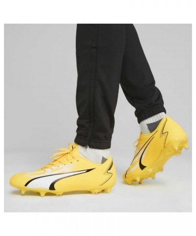 Men's Football Track Shoe Yellow Blaze White Black $32.40 Athletic Shoes