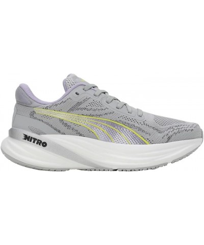 PUMA(プーマ) Women's Running Shoe Ash Gray-white-yellow Burst-vivid Violet $73.41 Outdoor Shoes