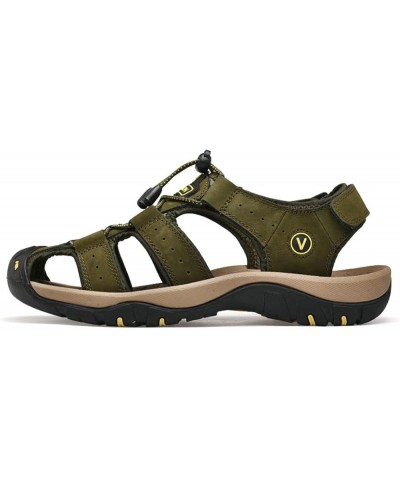 Leather Mens Beach Shoes Summer Outdoor Sandals and Slippers 11 Coffee $25.37 Sandals