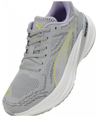 PUMA(プーマ) Women's Running Shoe Ash Gray-white-yellow Burst-vivid Violet $73.41 Outdoor Shoes