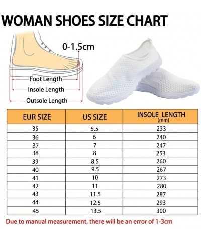 Trendy Sneakers for Women Running Shoes Casual Mesh Flats Non Slip Hiking Training Shoes Breathable Knit Geometry $13.00 Outd...