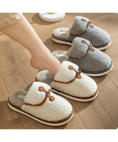 Women's House Slippers Fuzzy Slip On Winter Memory Foam Slipper Plush Fleece Lining Indoor Outdoor Cozy Men's Non-Slip Bedroo...