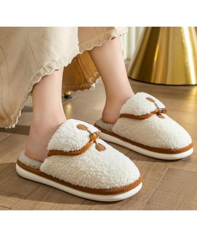 Women's House Slippers Fuzzy Slip On Winter Memory Foam Slipper Plush Fleece Lining Indoor Outdoor Cozy Men's Non-Slip Bedroo...