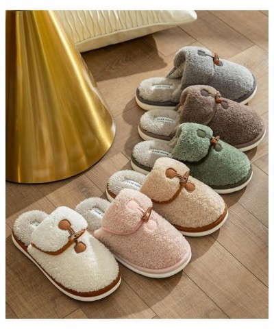 Women's House Slippers Fuzzy Slip On Winter Memory Foam Slipper Plush Fleece Lining Indoor Outdoor Cozy Men's Non-Slip Bedroo...