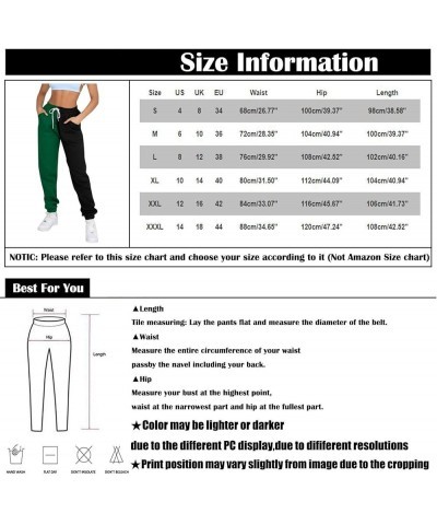 Womens Christmas Print High Waist Trousers Autumn Winter Elastic Sweatpants Sport Pocket Drawstring Pants 1-multicolor $12.72...