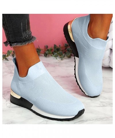 Women Outdoor Breathable Sports Sneaker Mesh Comfortable Lightweight Shoes Women's Black Non Slip Shoes Elastic Laces Sneaker...