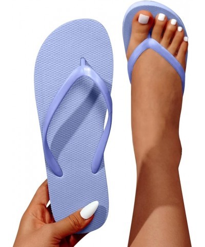 Sandals for Women Wedge Womens Summer Casual Flat Clip Toe Slip On Breathable Beach Sandals Flip Flops C-light Blue $10.91 Ou...