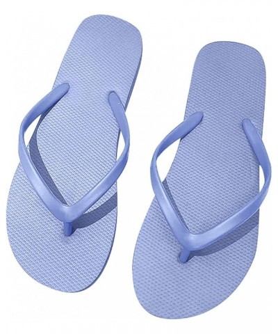 Sandals for Women Wedge Womens Summer Casual Flat Clip Toe Slip On Breathable Beach Sandals Flip Flops C-light Blue $10.91 Ou...