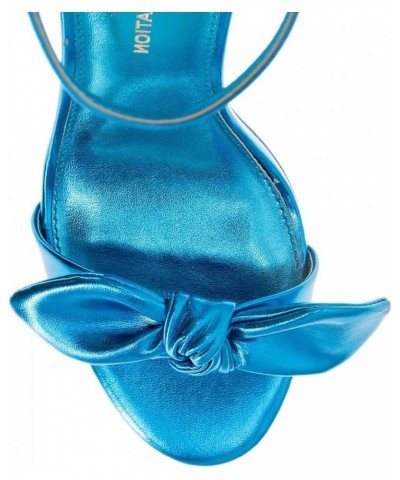 Women's Jamina Heeled Sandal Electric Blue Metal $36.20 Sandals