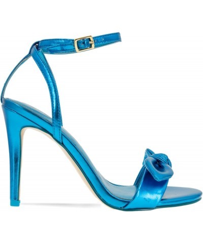 Women's Jamina Heeled Sandal Electric Blue Metal $36.20 Sandals