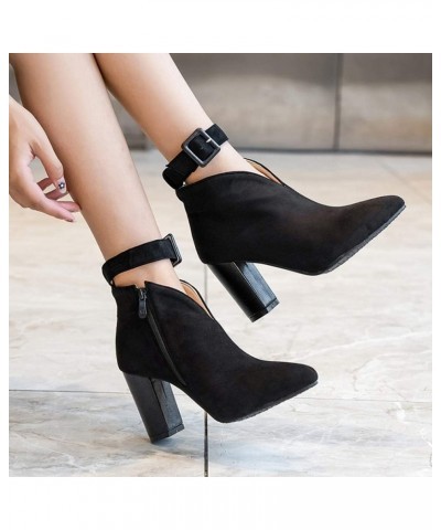 Women Sexy Ankle Boots for Parties Black $27.43 Boots