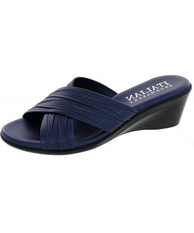 Women's Kenny Sandal Metallic Blue $16.27 Sandals