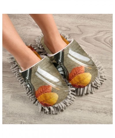 Unisex Fuzzy Slippers, Cozy Floor Dusting Cleaning Mop Shoes for Men Women M-L Multi 30 $9.99 Slippers