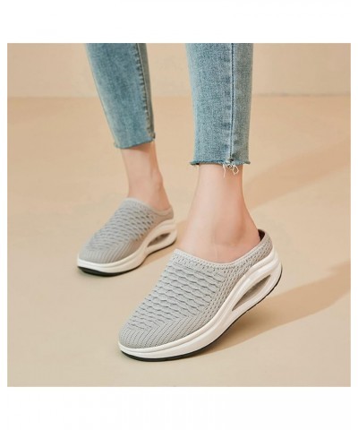 Air Cushion Sneakers for Women, Women's Air Cushion Slip-On Walking Sneakers Orthopedic Platform Shoes with Arch Support (A7-...