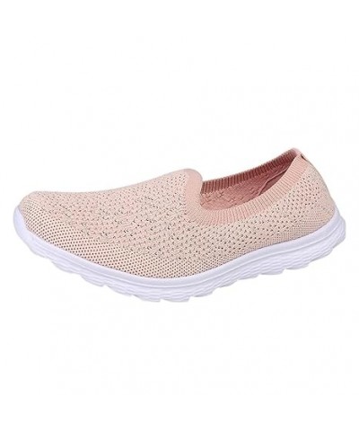 Womans Shoes Women Breathable Lace Up Shoes Casual Shoes Unisex Lightweight Work Shoes Sporty Breathable (Beige, 6.5) 9 Pink ...