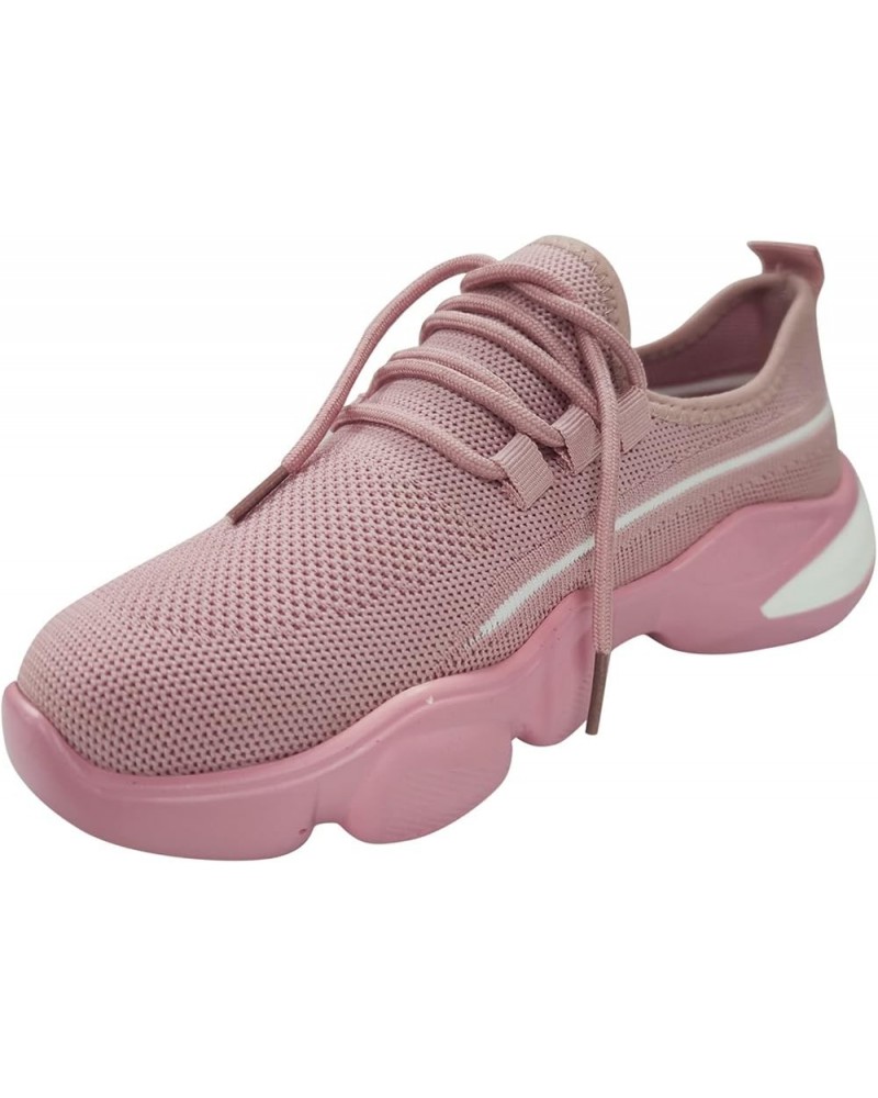 Sneakers for Women Women's Sneakers Lightweight Canvas Low Top Sneakers White Canvas Sneakers Pink-a $19.68 Fashion Sneakers