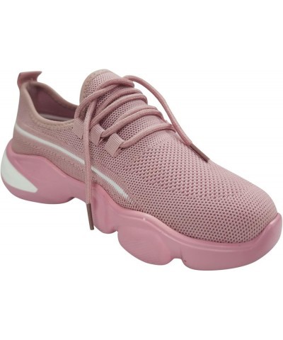 Sneakers for Women Women's Sneakers Lightweight Canvas Low Top Sneakers White Canvas Sneakers Pink-a $19.68 Fashion Sneakers