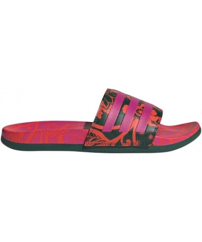 Women's Adilette Comfort Slide Sandal Bahia Magenta/Bahia Magenta/Collegiate Green $16.93 Sandals