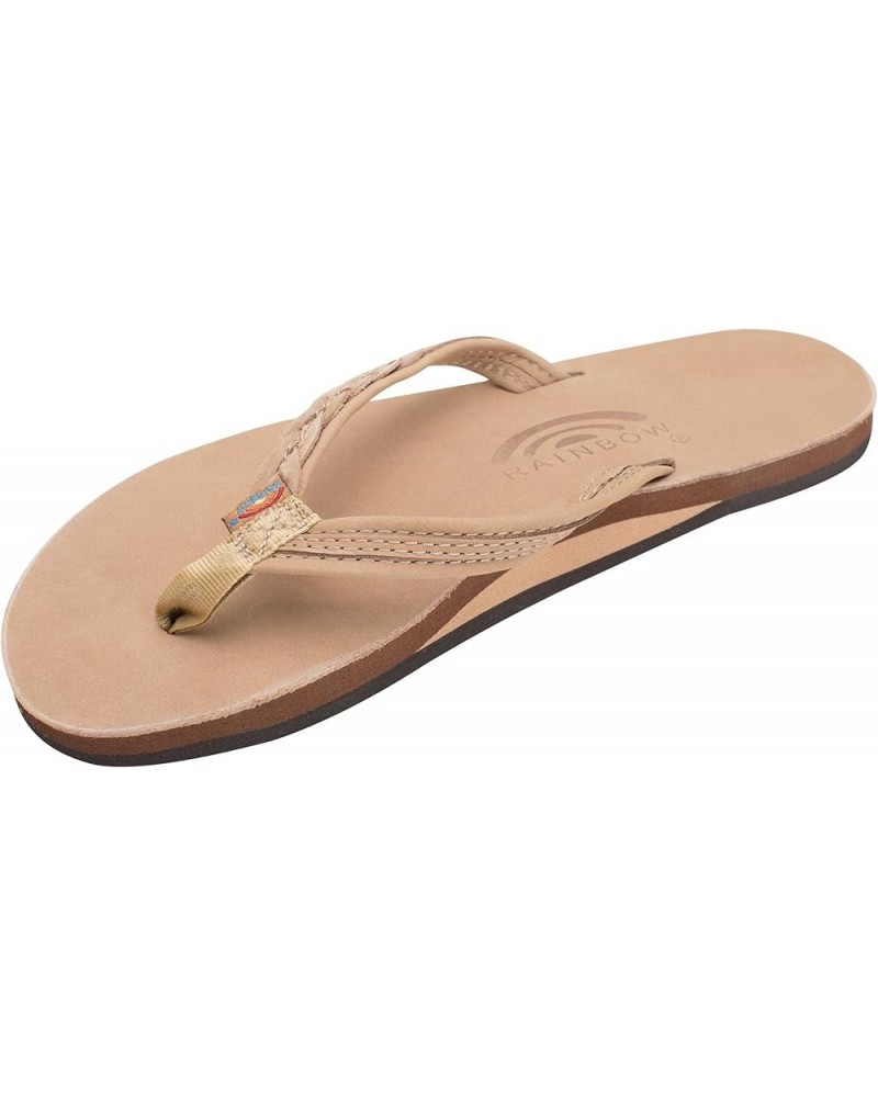 Madison - Single Layer Arch Support with a Braid on a 1/2" Narrow Strap Sierra Brown $28.56 Sandals