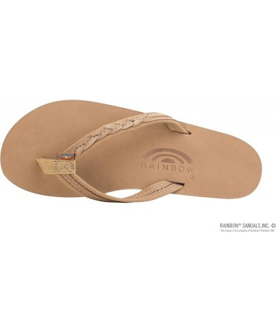 Madison - Single Layer Arch Support with a Braid on a 1/2" Narrow Strap Sierra Brown $28.56 Sandals