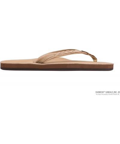 Madison - Single Layer Arch Support with a Braid on a 1/2" Narrow Strap Sierra Brown $28.56 Sandals