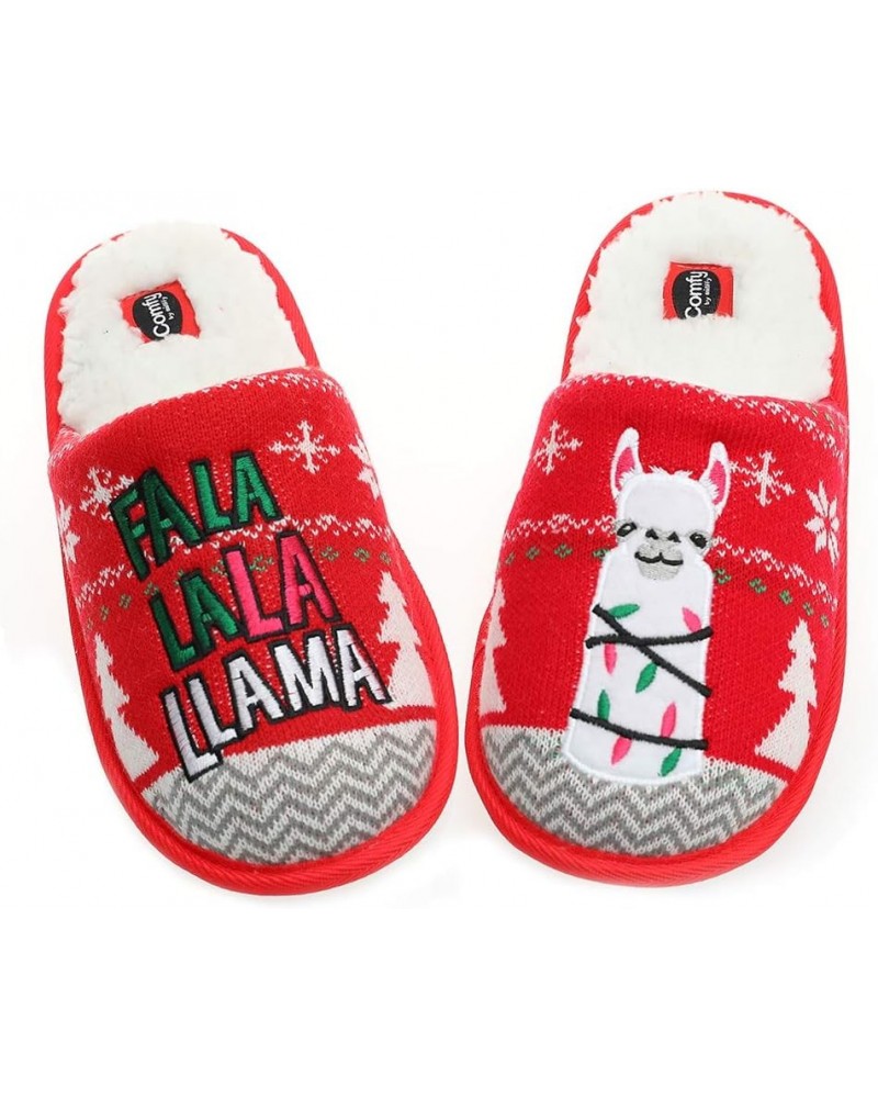 Unisex Flamingo Slippers Women's Fuzzy Plush Cozy Christmas House Shoes for Indoor Outdoor Man's Knitted Slippers Lamb $10.92...