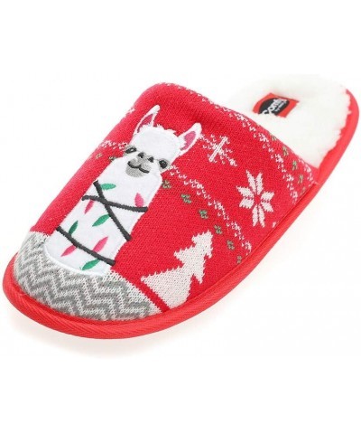 Unisex Flamingo Slippers Women's Fuzzy Plush Cozy Christmas House Shoes for Indoor Outdoor Man's Knitted Slippers Lamb $10.92...