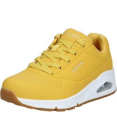 Womens Women Street Uno Stand on Air Sneaker Wide Width Yellow $30.78 Fashion Sneakers