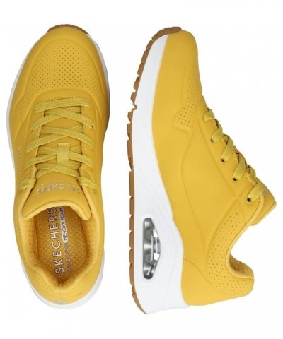 Womens Women Street Uno Stand on Air Sneaker Wide Width Yellow $30.78 Fashion Sneakers