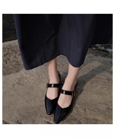 Vintage Women's Pumps with Pointed Toe and Cone Heels Black $29.32 Pumps