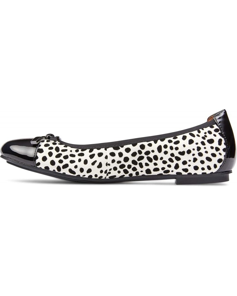 Unisex-Adult Minna White Black Spot $12.90 Flats