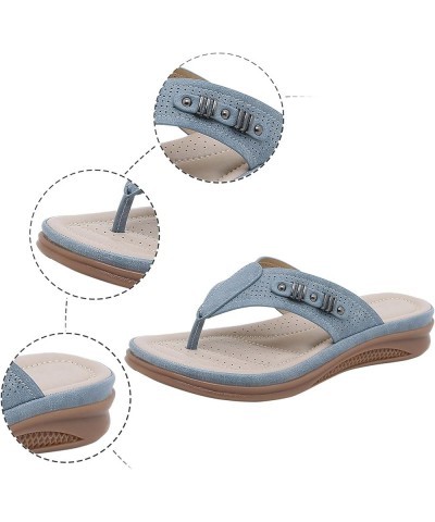 Sandals for Women Platform Espadrilles Sandals Chunky Heel Open Toe Lace Up Anti Slip Flats Shoes 28-ixpyn-navy-8 $17.47 Sandals