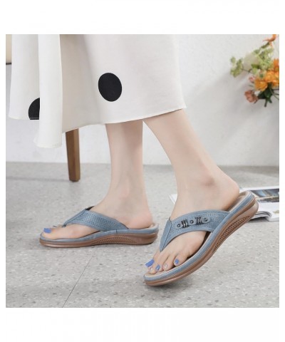 Sandals for Women Platform Espadrilles Sandals Chunky Heel Open Toe Lace Up Anti Slip Flats Shoes 28-ixpyn-navy-8 $17.47 Sandals